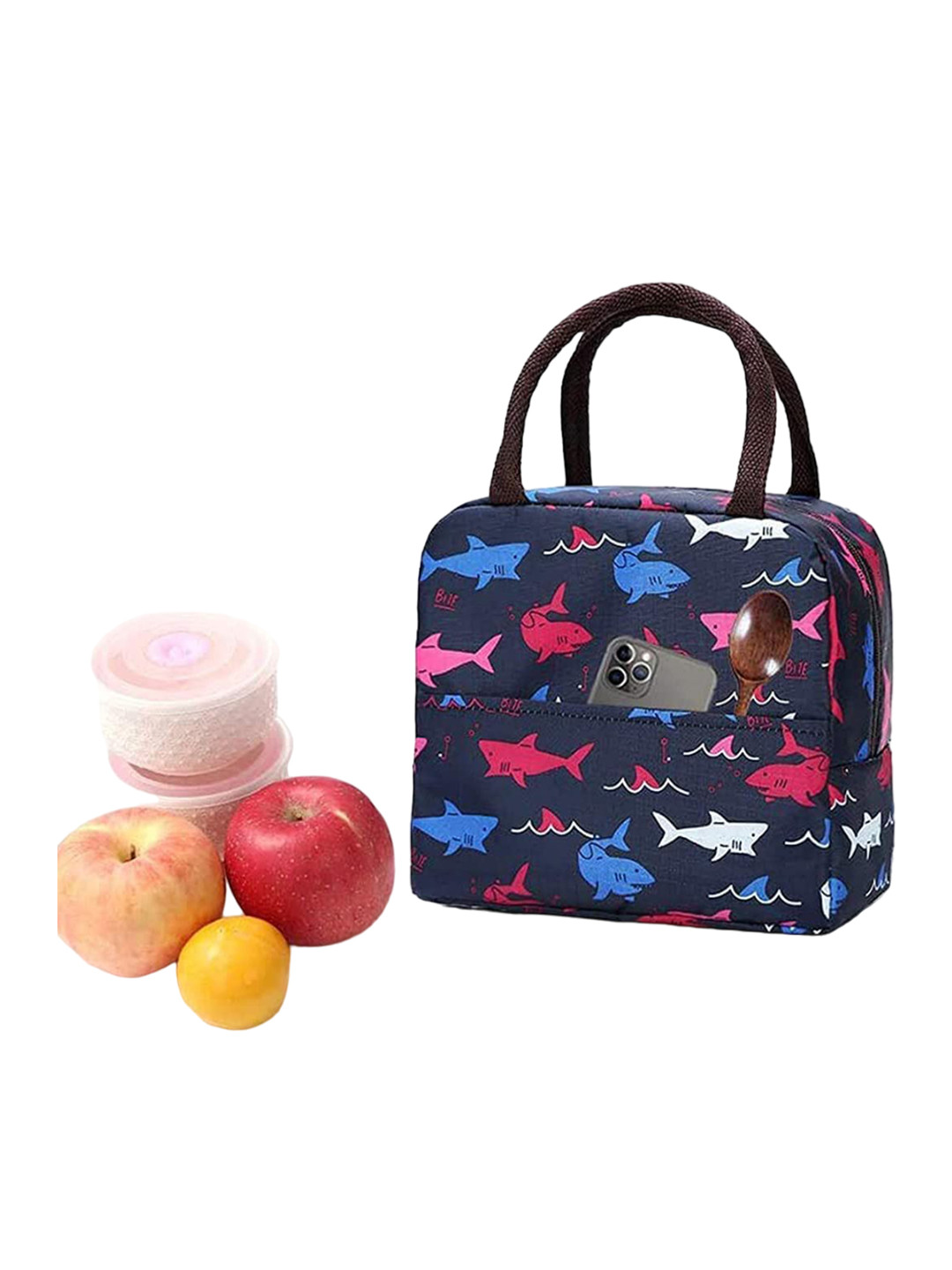 

HOUSE OF QUIRK Other Prints Insulated Lunch bags Tote Bag Travel Accessory, Blue