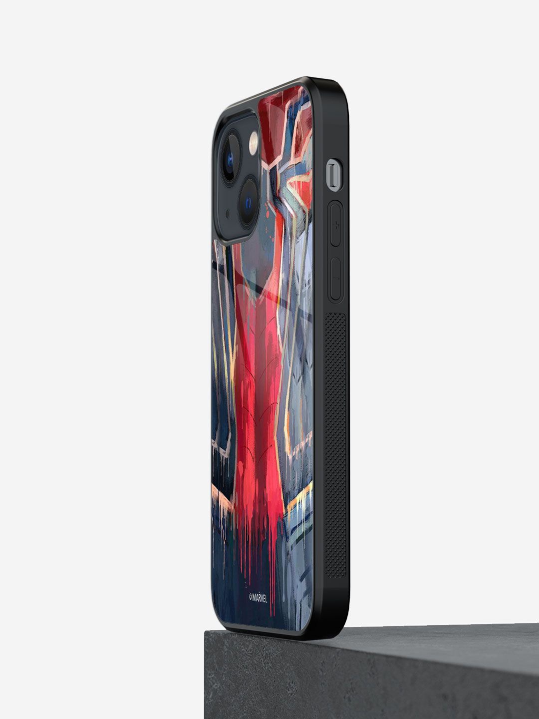 

macmerise Abstract Printed iPhone 13 Mini Back Case Mobile Accessories, Red