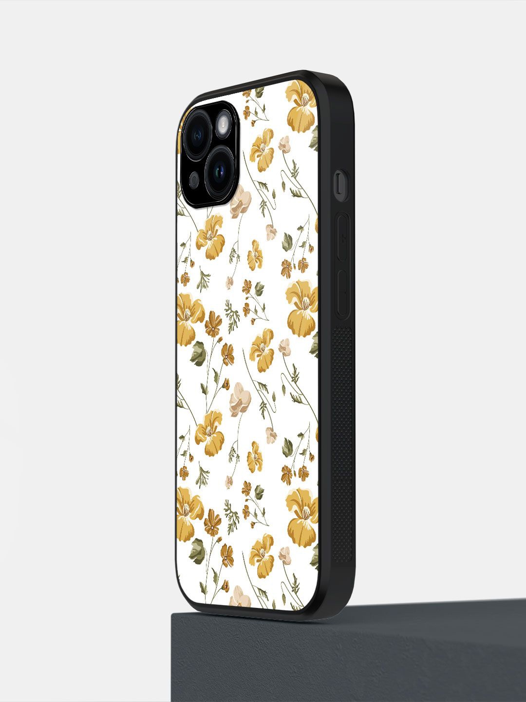 

macmerise Floral Printed iPhone 14 Plus Back Case Mobile Accessories, White