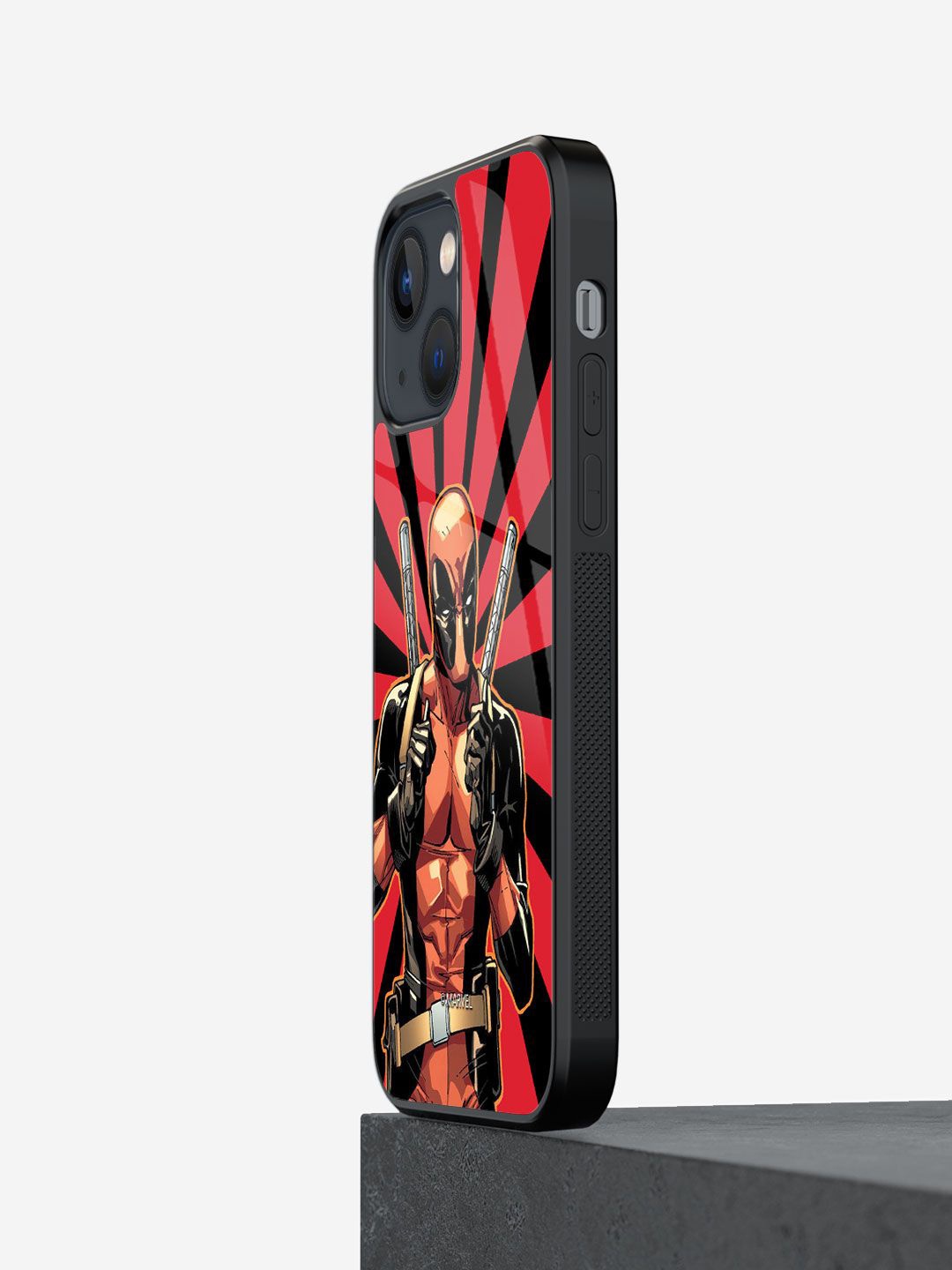 

macmerise Superhero Printed iPhone 13 Back Case Mobile Accessories, Black