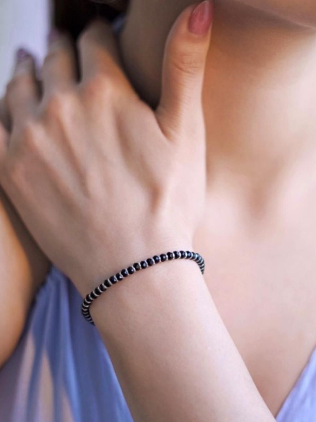 

DN Creation Sterling Silver Plated Oxidised Wraparound Bracelet