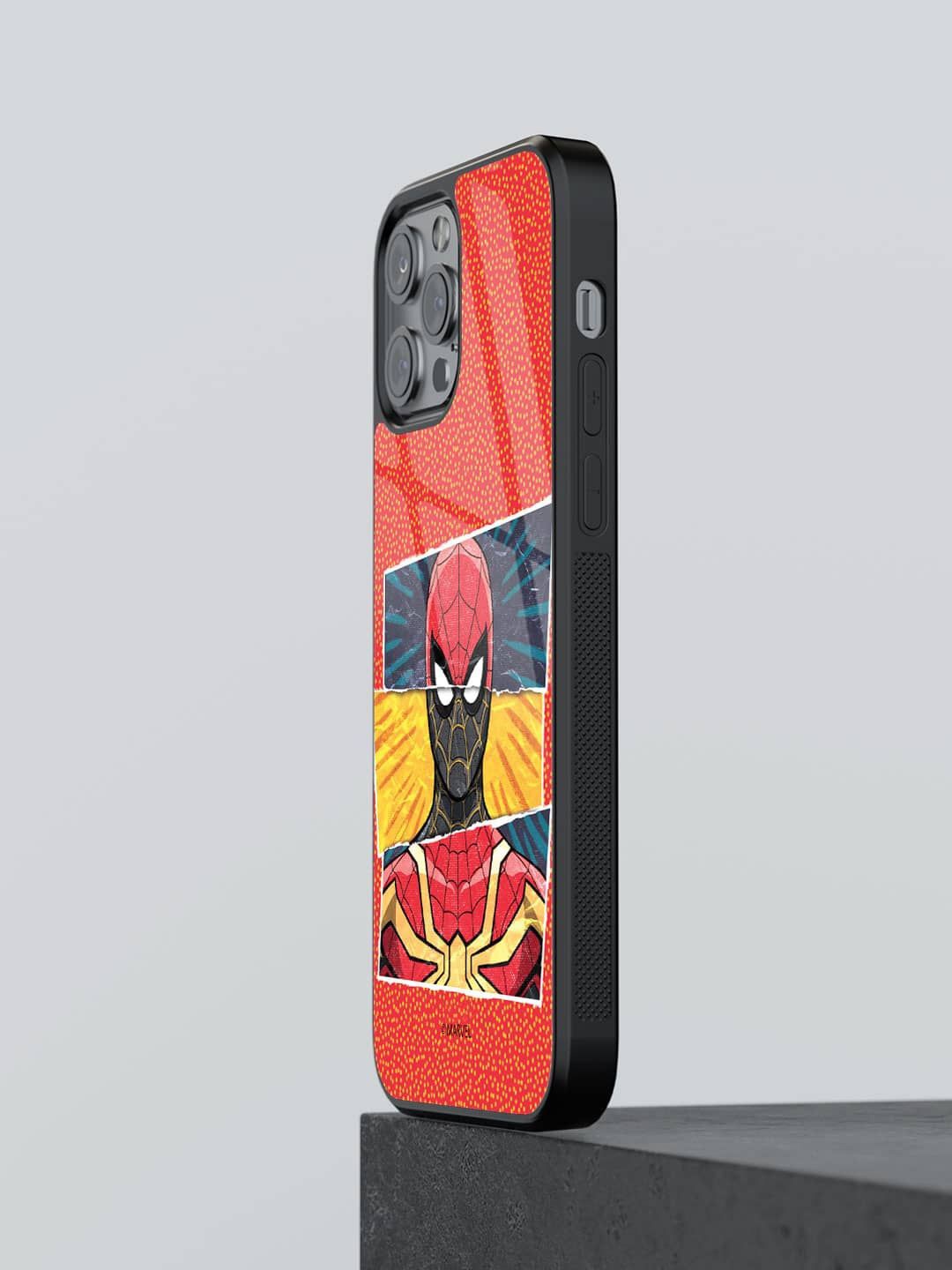 

macmerise Superhero Printed iPhone 13 Pro Back Case Mobile Accessories, Red