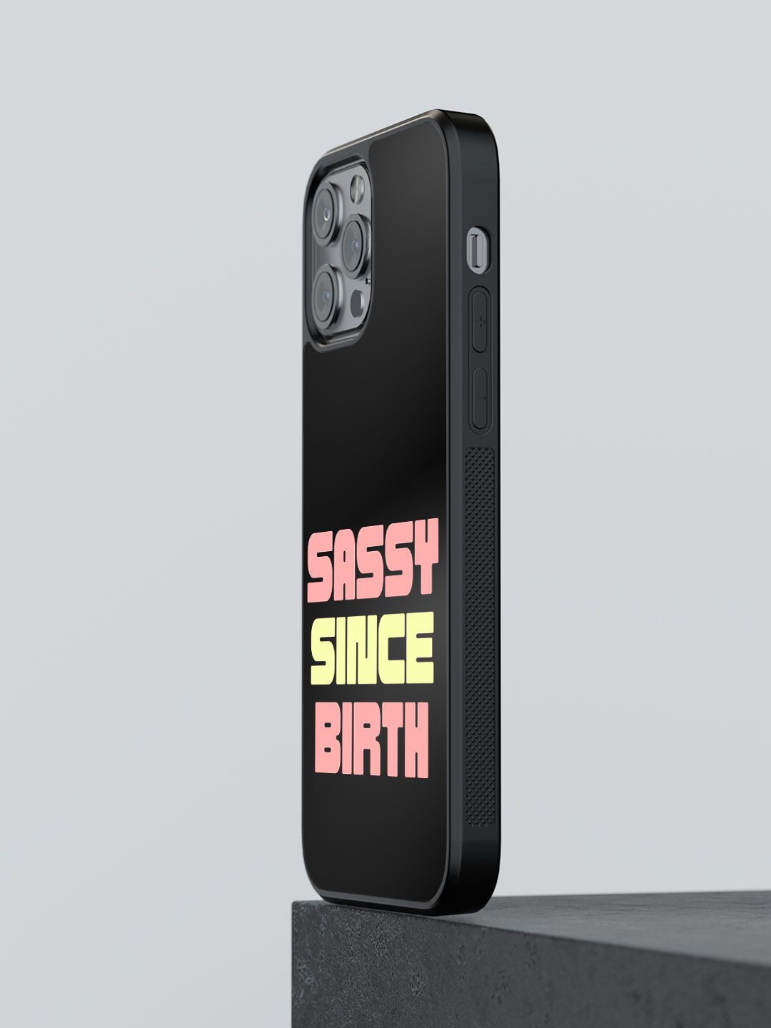 

macmerise Typography Printed iPhone 13 Pro Max Back Case Mobile Accessories, Black
