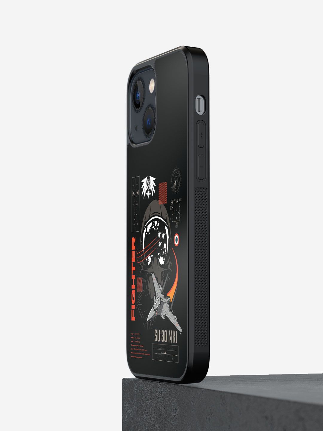 

macmerise Solid Printed iPhone 13 Back Case Mobile Accessories, Black