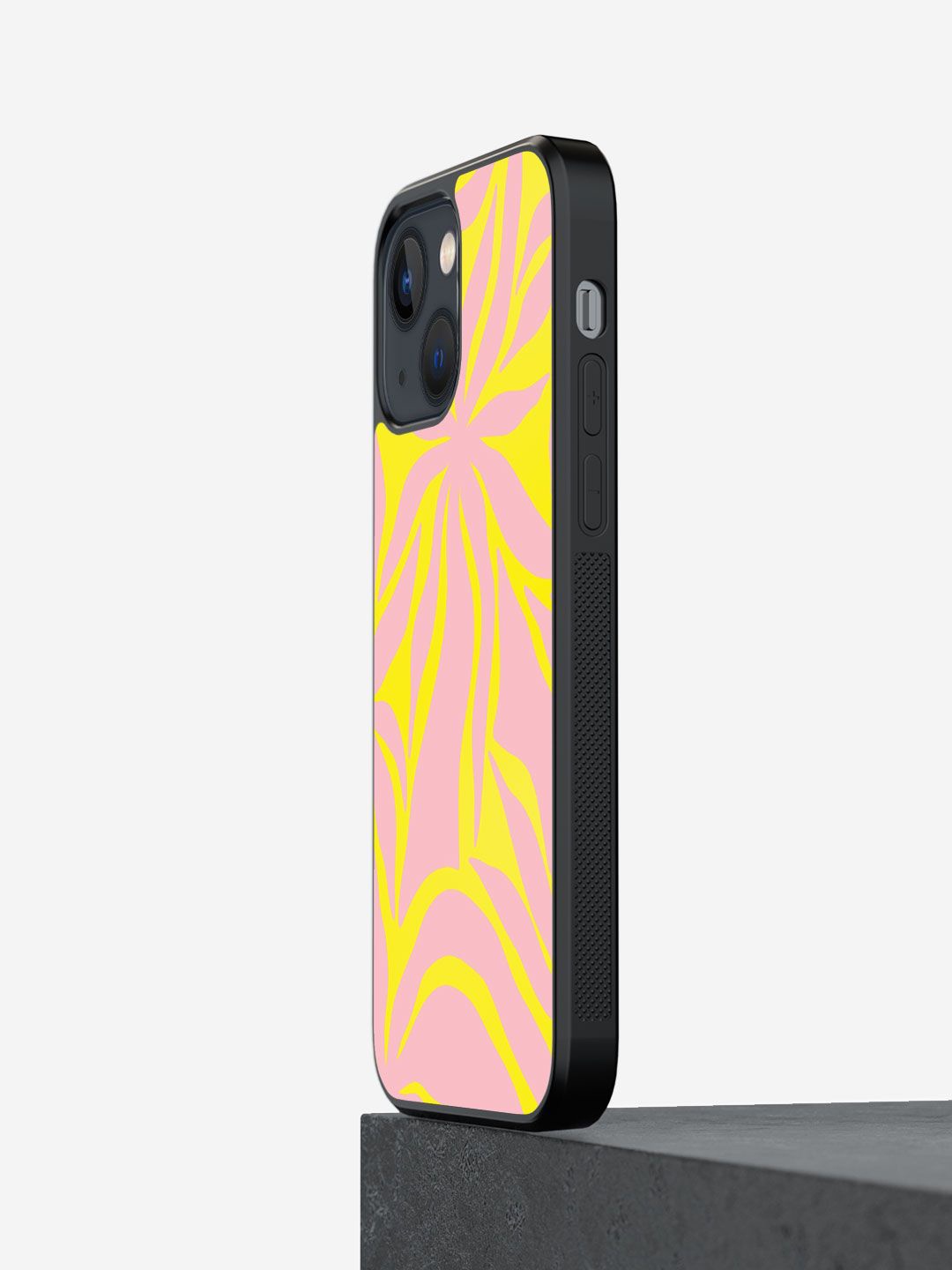 

macmerise Abstract Printed iPhone 13 Mini Back Case Mobile Accessories, Yellow