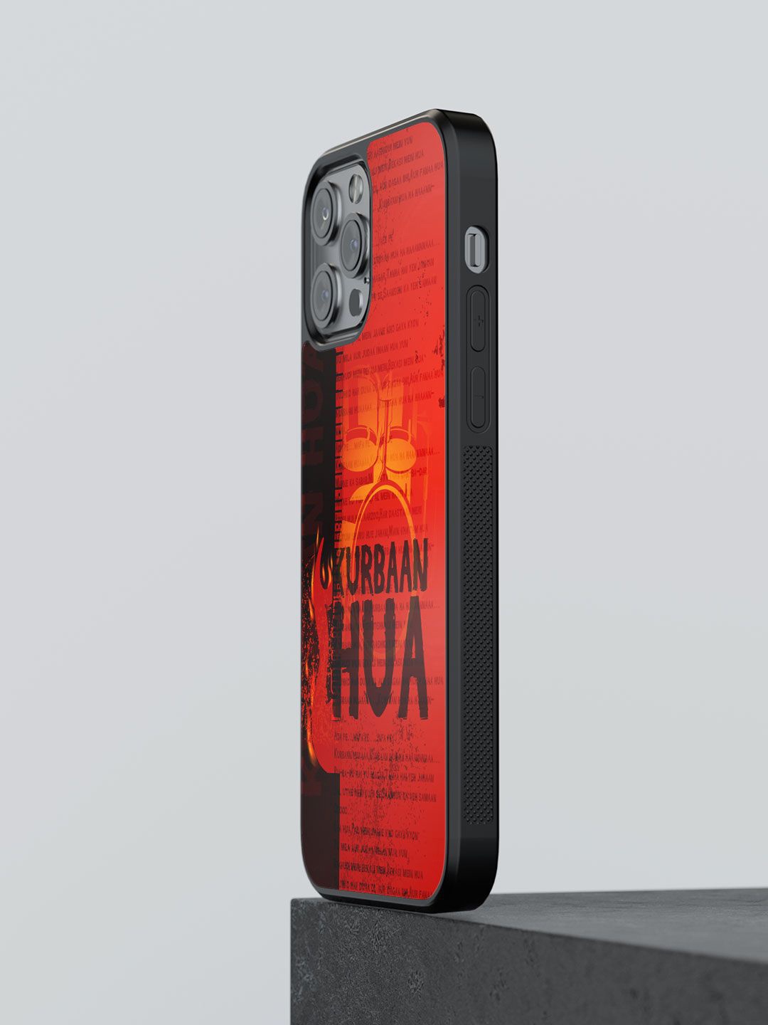 

macmerise Typography Printed iPhone 13 Pro Max Back Case Mobile Accessories, Red