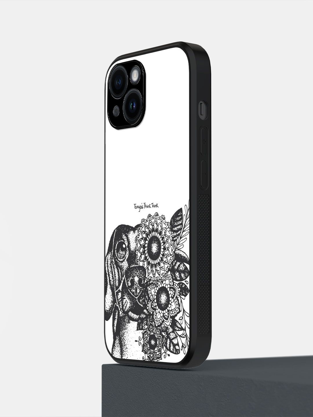 

macmerise Abstract Printed iPhone 14 Back Case Mobile Accessories, White