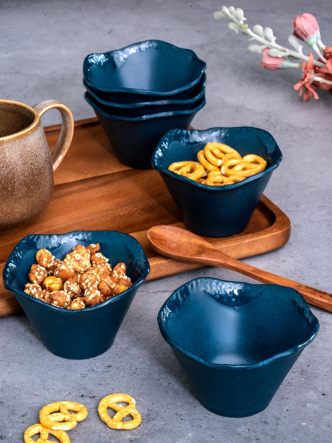 

Stehlen Blue 6 Pieces Glossy Dip Bowls 180 ml Each