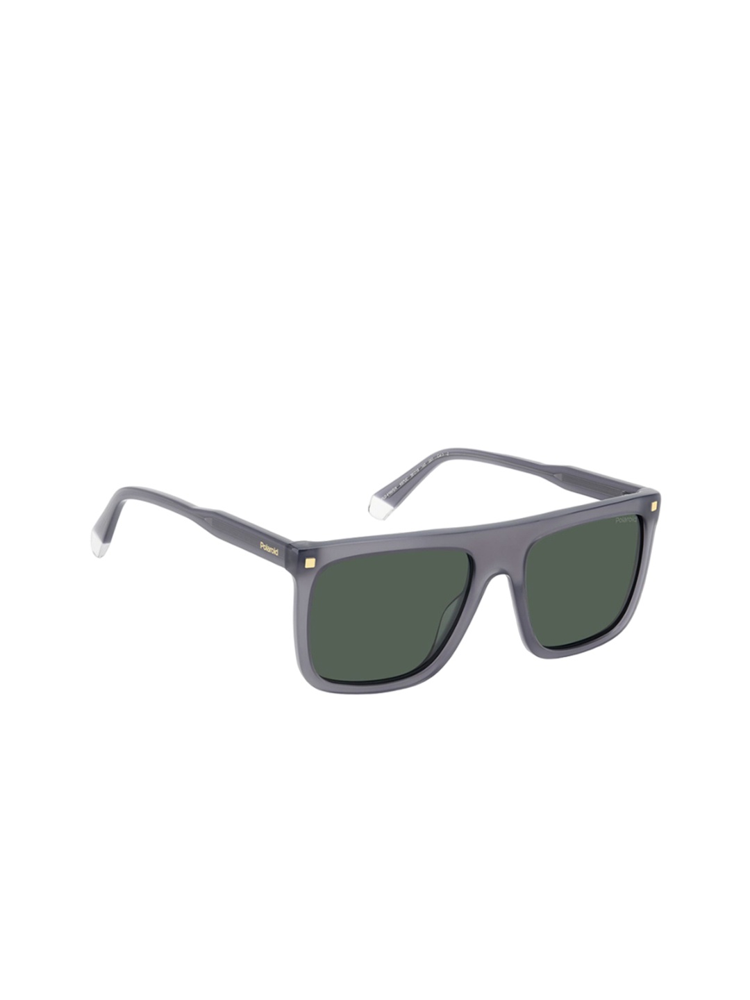 

Polaroid Men Rectangle UV Protected Sunglasses 206779KB756UC-Green