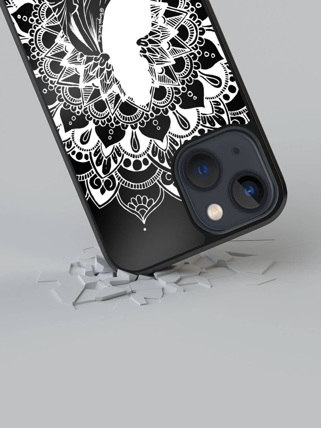 

macmerise Abstract Printed iPhone 13 Back Case Mobile Accessories, Black