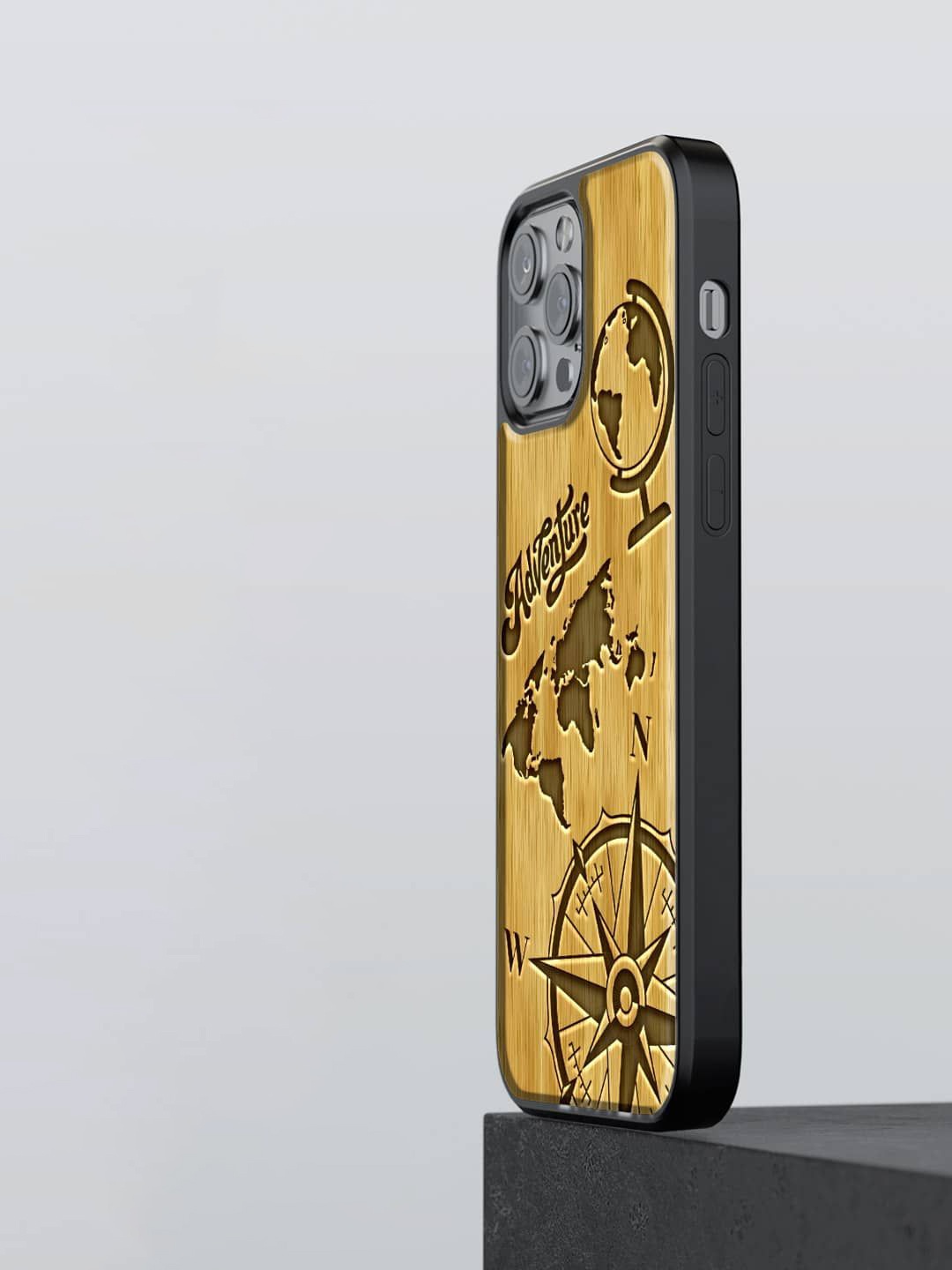 

macmerise Quirky Printed iPhone 13 Pro Back Case Mobile Accessories, Yellow