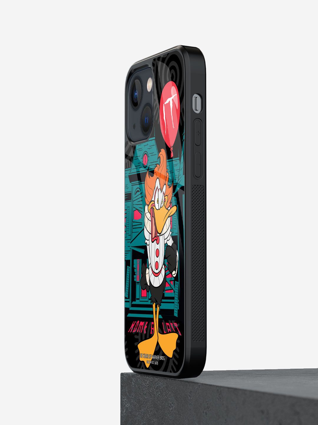 

macmerise Cartoon Characters Printed iPhone 13 Mini Back Case Mobile Accessories, Black