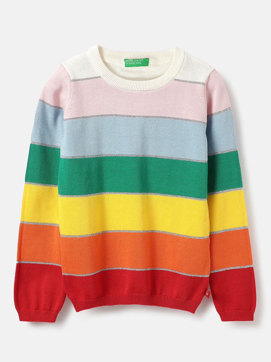 

United Colors of Benetton Striped Cotton Top, Multi