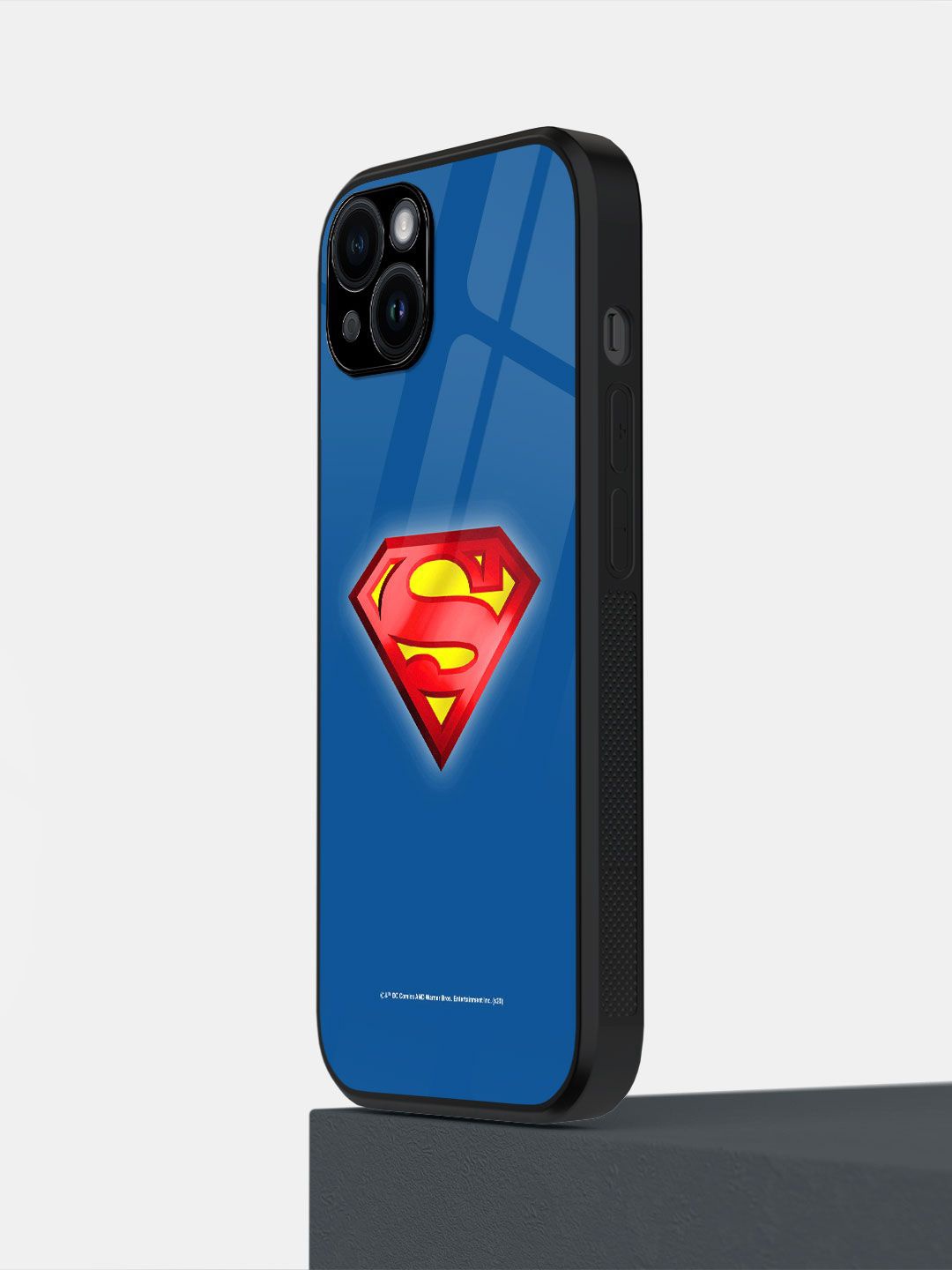 

macmerise Superhero Printed iPhone 14 Plus Back Case Mobile Accessories, Blue