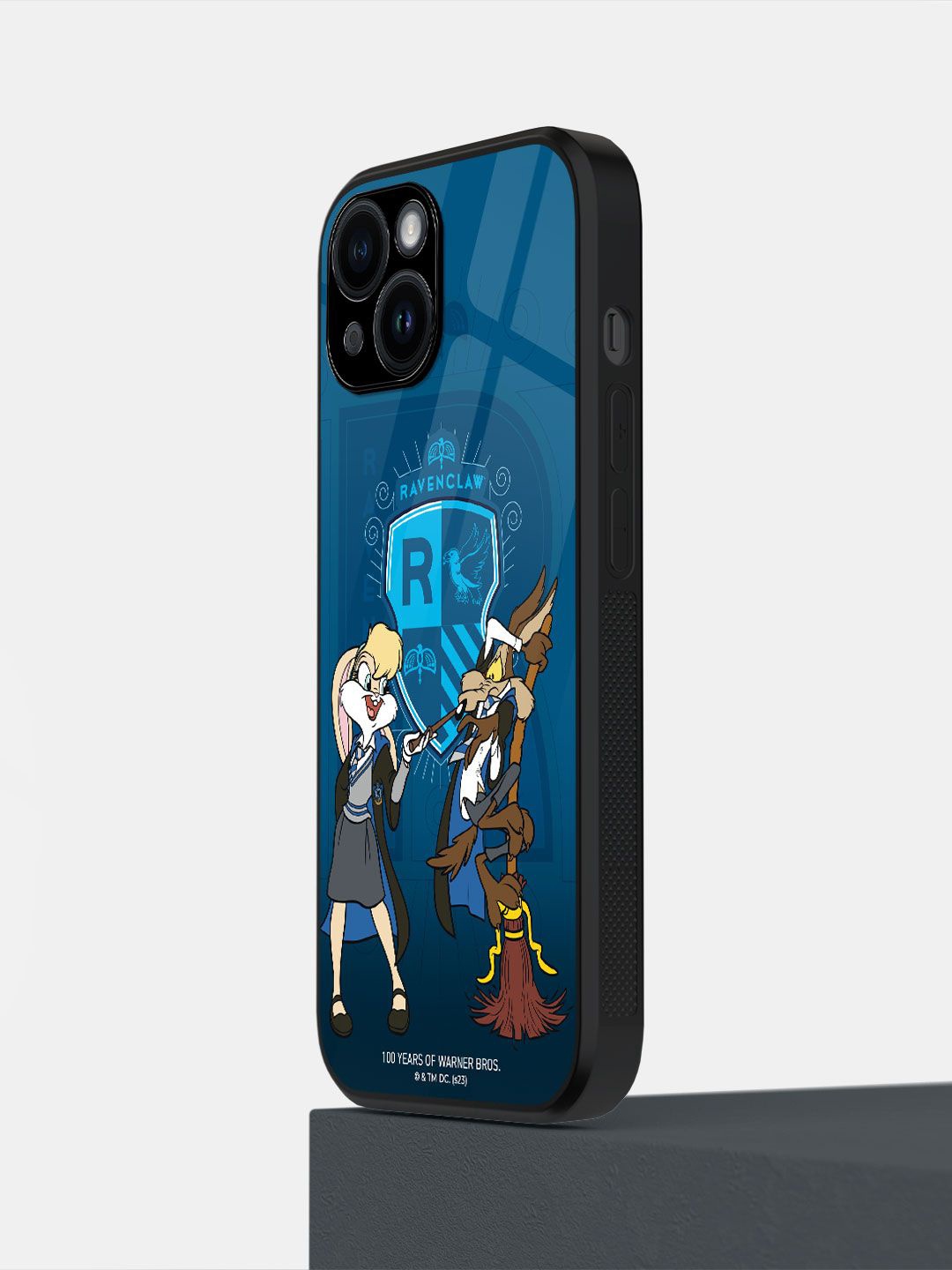 

macmerise Cartoon Characters Printed iPhone 14 Back Case Mobile Accessories, Blue