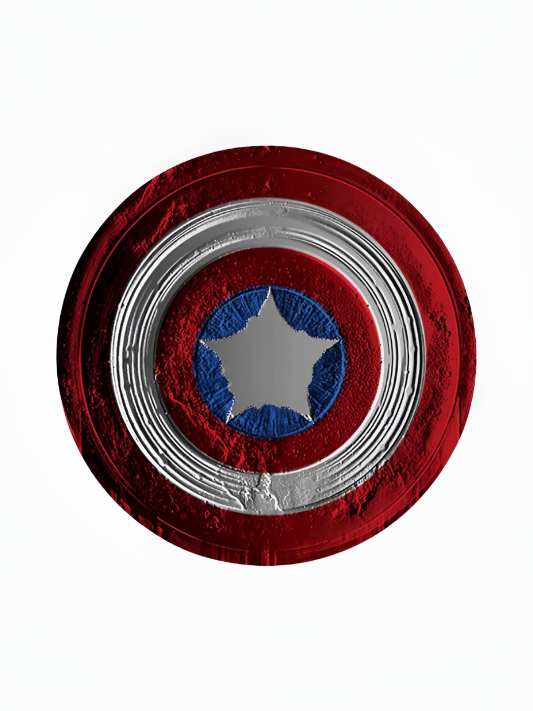

macmerise Red & Blue 6 Pcs Printed Wooden Round Coasters