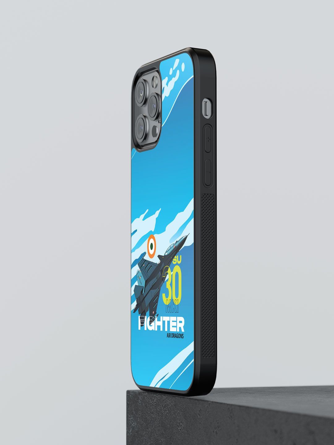 

macmerise Geometric Printed iPhone 13 Pro Back Case Mobile Accessories, Blue