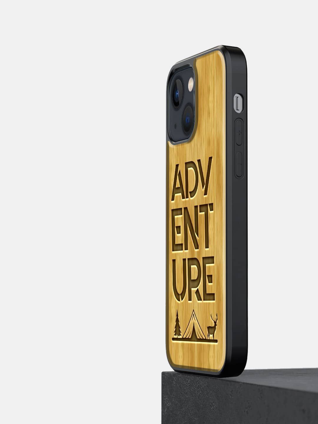 

macmerise Typography Printed iPhone 13 Back Case Mobile Accessories, Beige