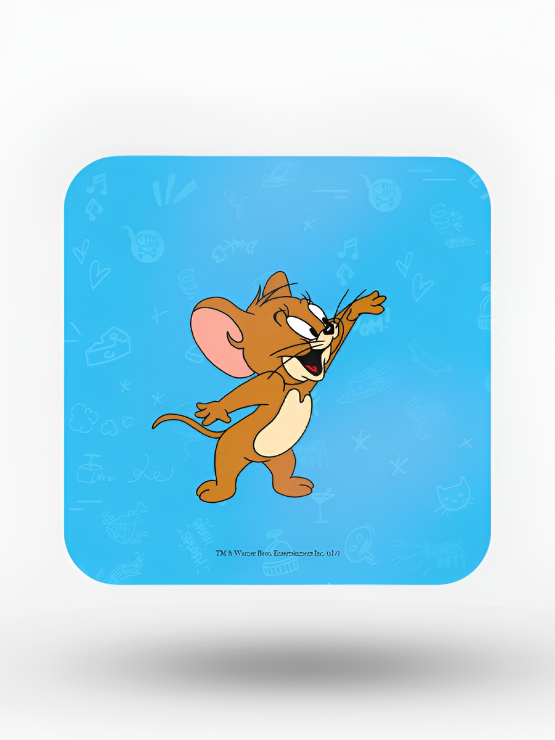 

macmerise Blue & Brown Printed Square Wooden Coaster