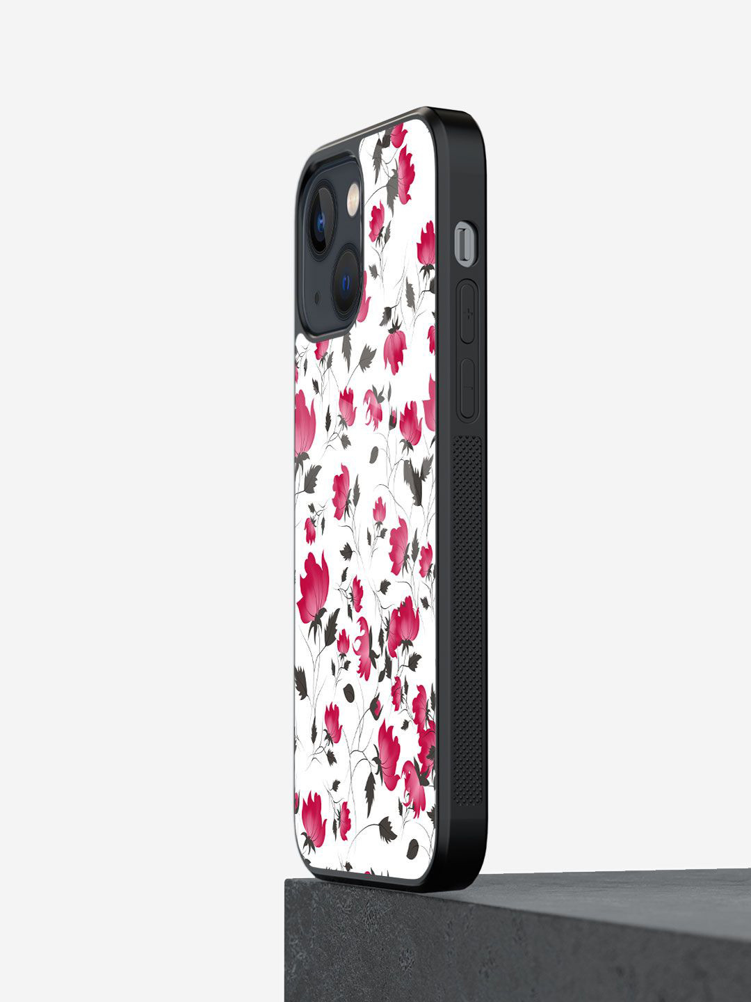 

macmerise Floral Printed iPhone 13 Back Case Mobile Accessories, White