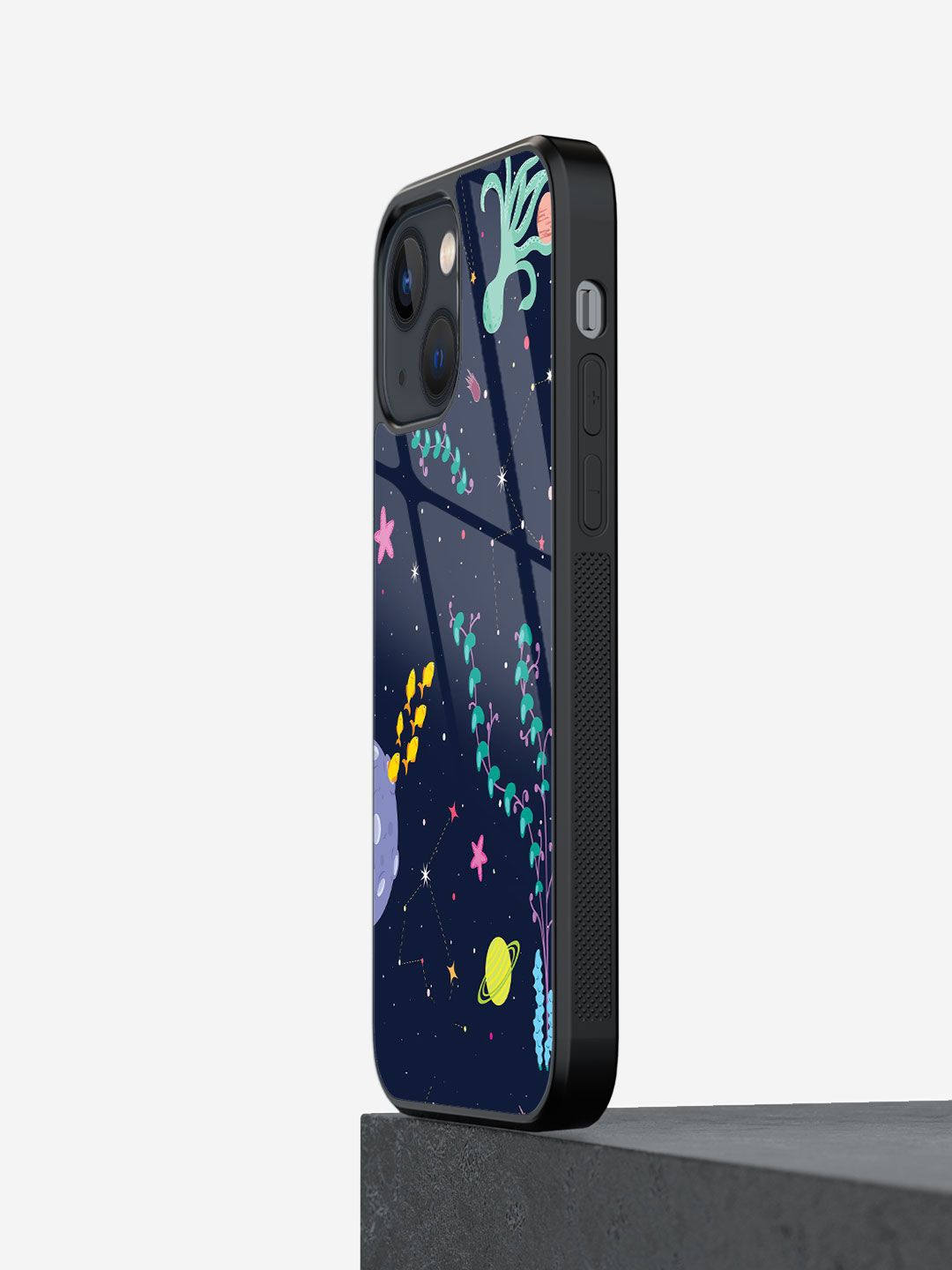 

macmerise Abstract Printed iPhone 13 Mini Back Case Mobile Accessories, Blue