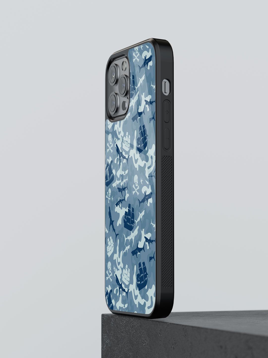 

macmerise Abstract Printed iPhone 13 Pro Max Back Case Mobile Accessories, Blue