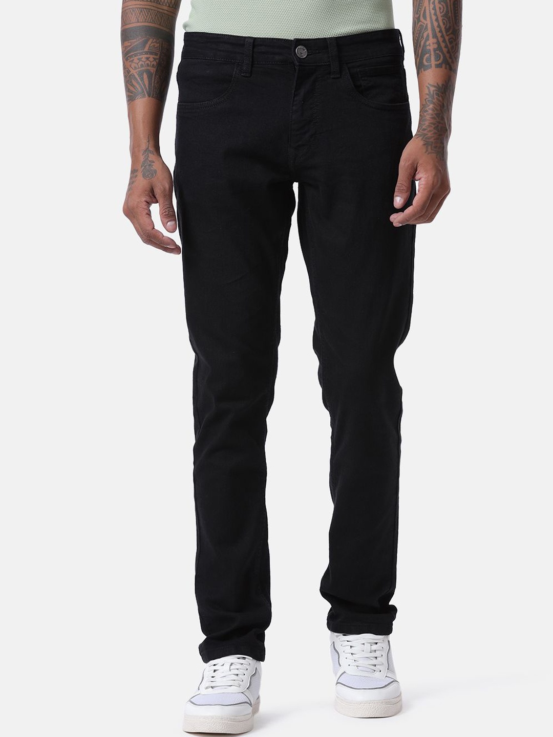 

WROGN Men Comfort Slim Fit Jeans, Black