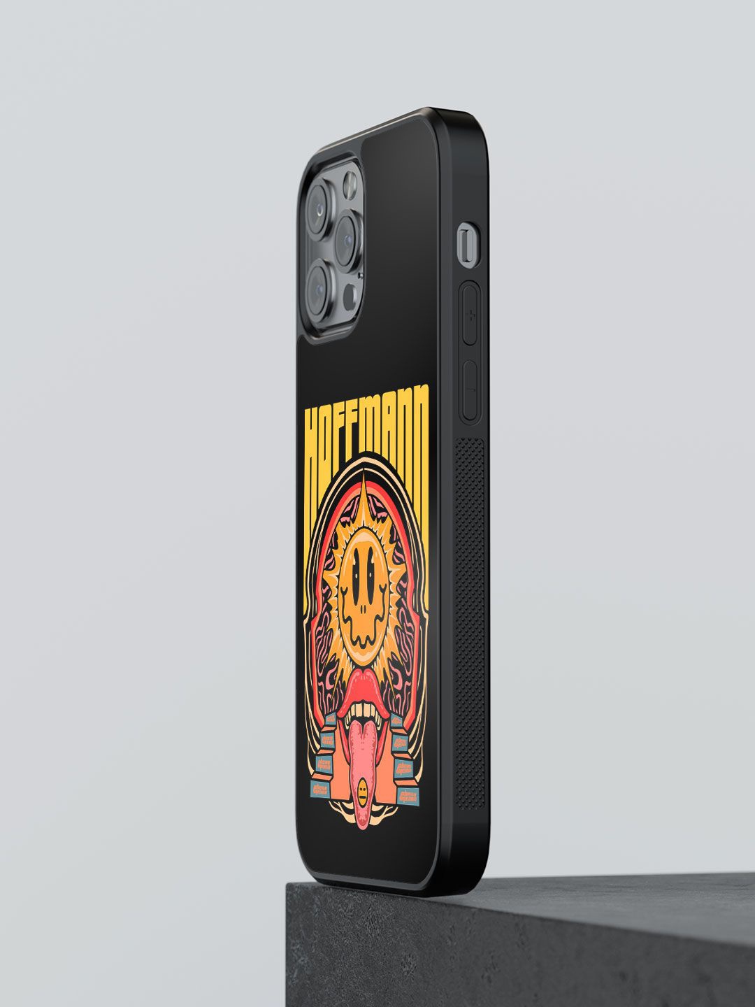 

macmerise Quirky Printed iPhone 13 Pro Max Back Case Mobile Accessories, Black