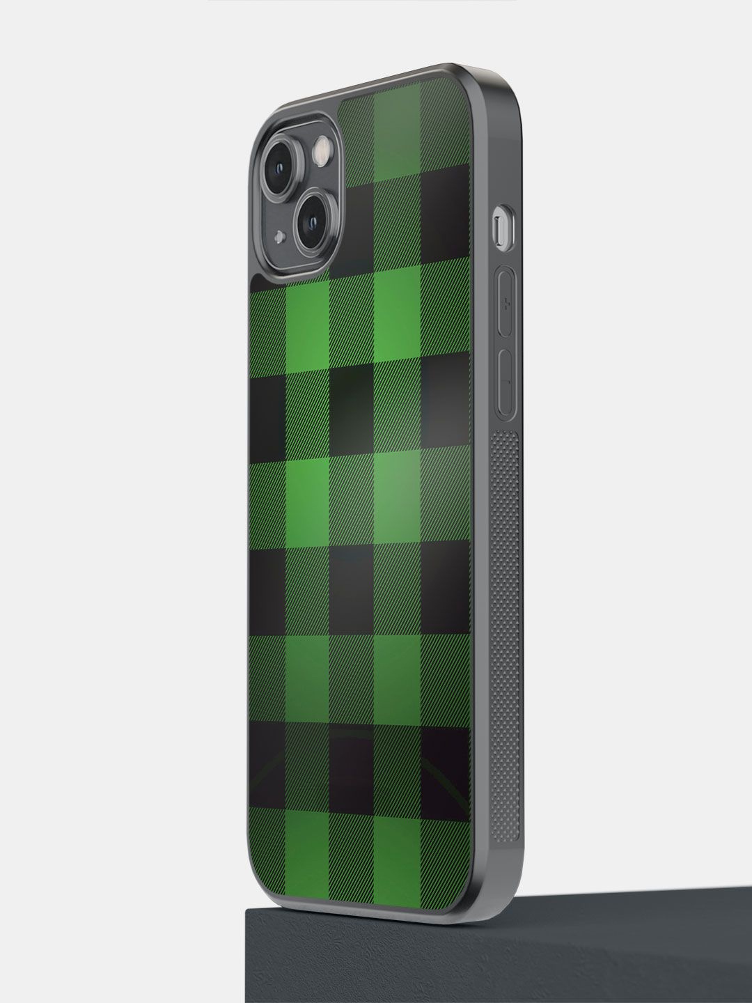 

macmerise Geometric Printed iPhone 14 Plus Back Case Mobile Accessories, Green