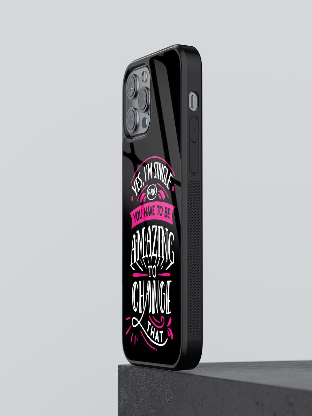 

macmerise Typography Printed iPhone 13 Pro Back Case Mobile Accessories, Black
