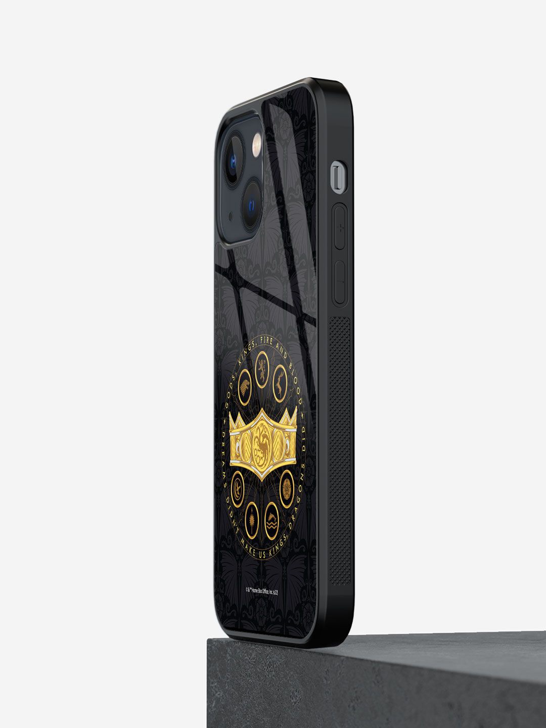 

macmerise Abstract Printed iPhone 13 Back Case Mobile Accessories, Black