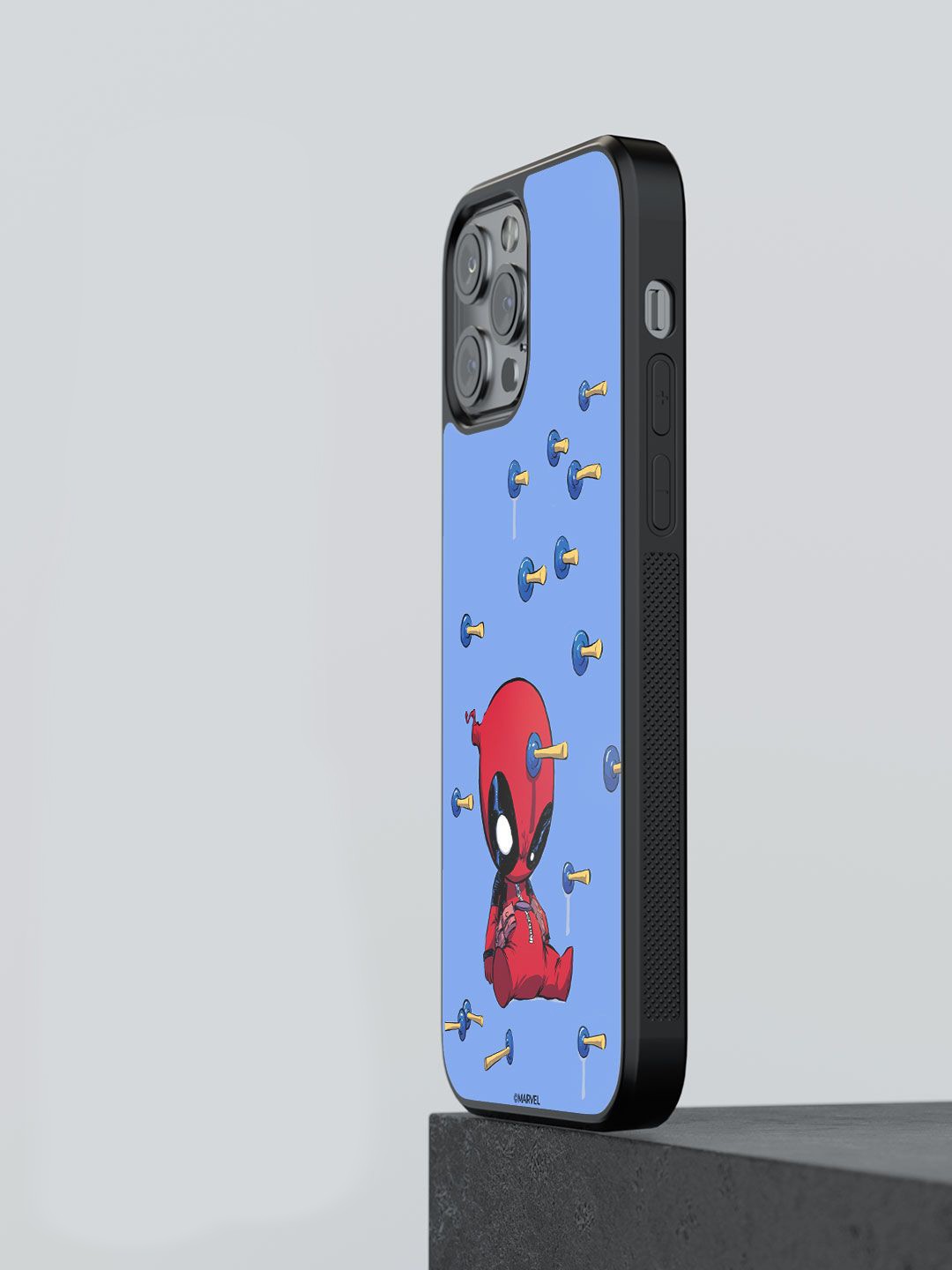 

macmerise Cartoon Characters Printed iPhone 13 Pro Max Back Case Mobile Accessories, Blue