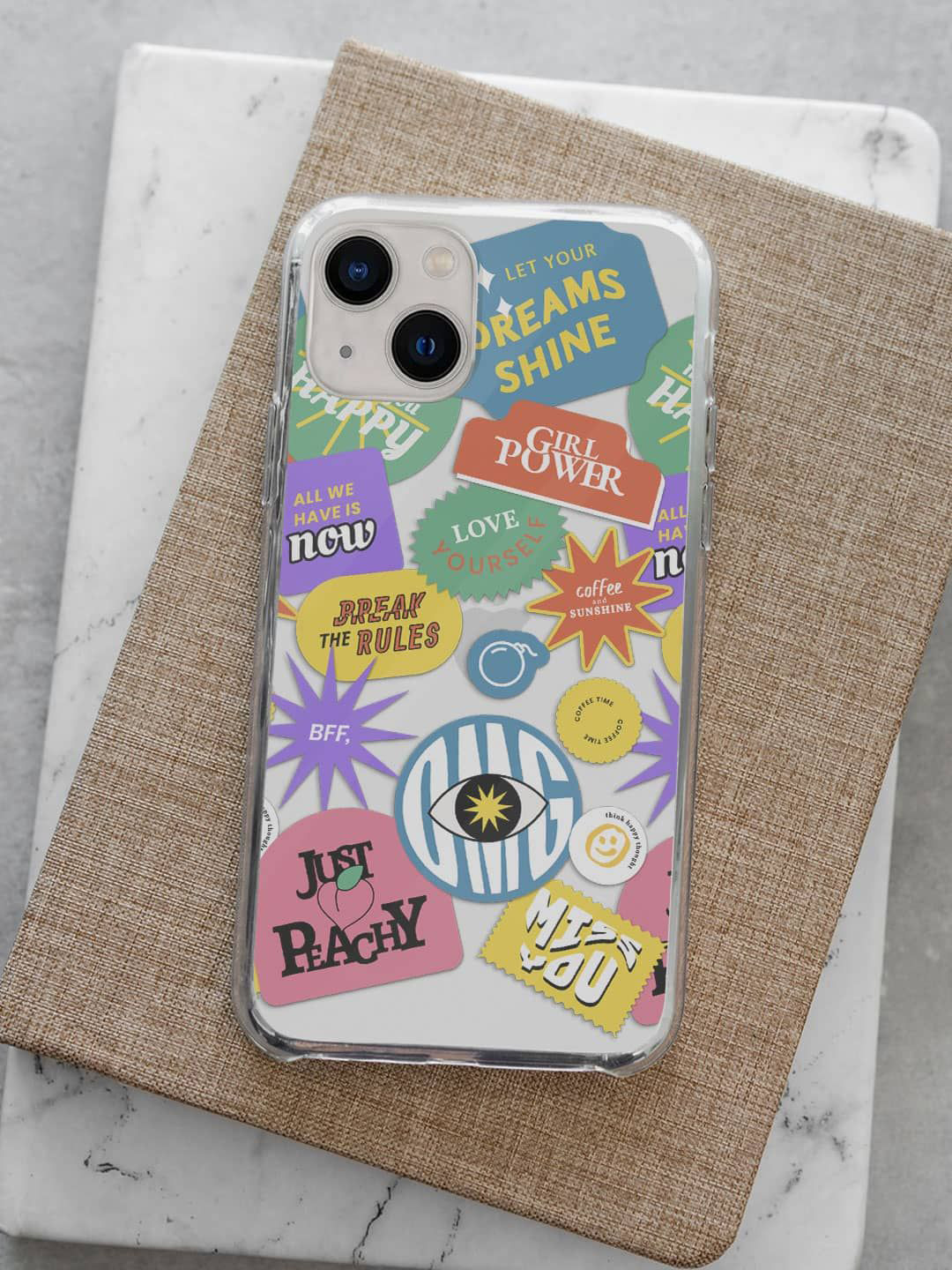 

macmerise Typography Printed iPhone 13 Mini Back Case Mobile Accessories, White