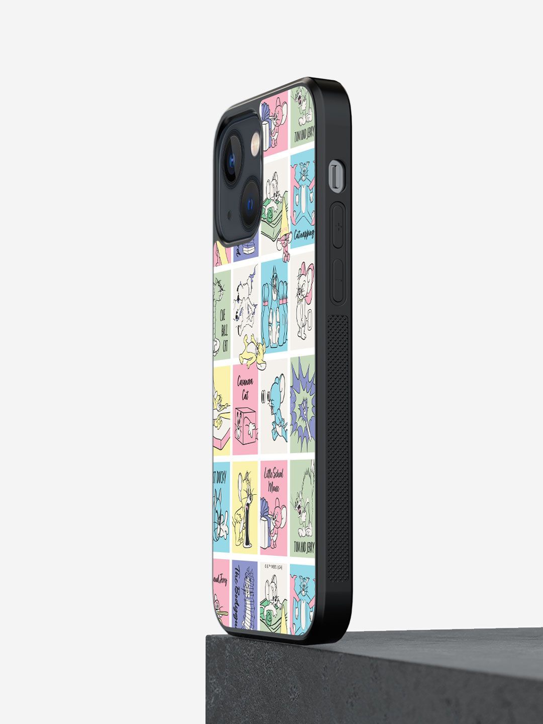 

macmerise Cartoon Characters Printed iPhone 13 Back Case Mobile Accessories, White