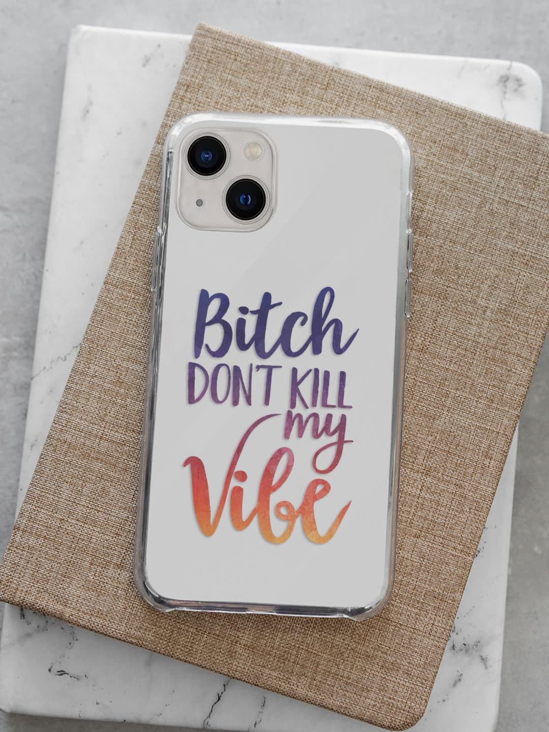 

macmerise Typography Printed iPhone 13 Back Case Mobile Accessories, White