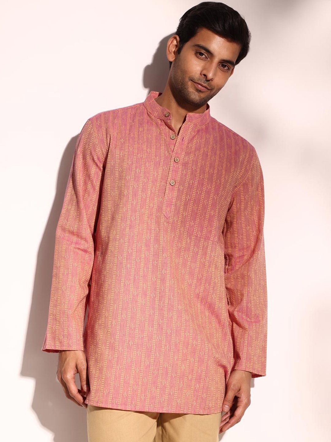 

Fabindia Men Gotta Patti Kurta, Purple