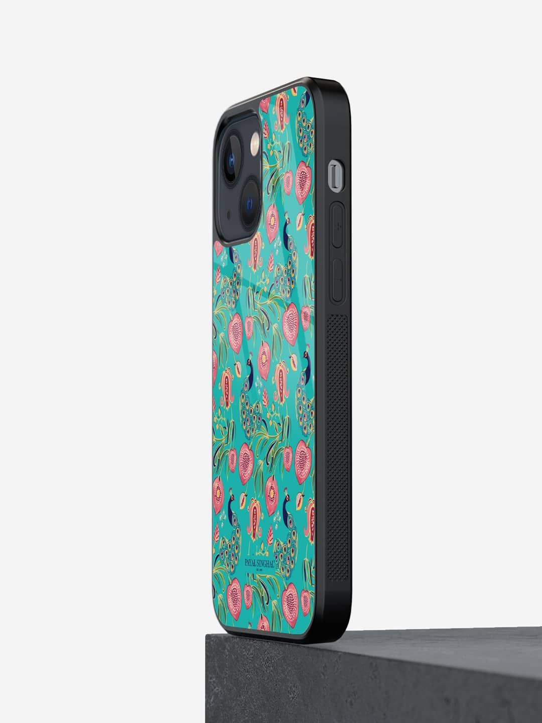 

macmerise Floral Printed iPhone 13 Mini Back Case Mobile Accessories, Green