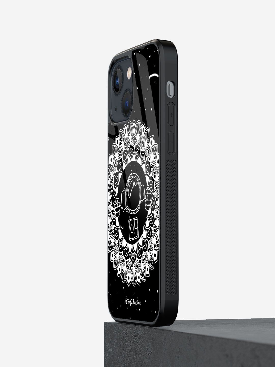 

macmerise Abstract Printed iPhone 13 Back Case Mobile Accessories, Black