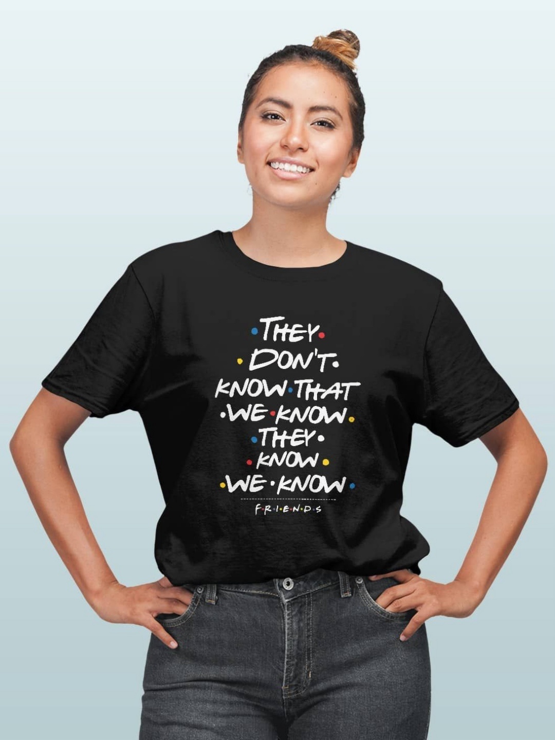 

macmerise Women Typography Printed Pockets T-shirt, Black