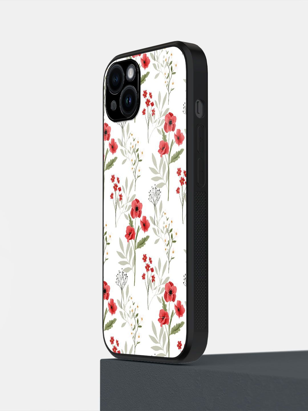 

macmerise Floral Printed iPhone 14 Plus Back Case Mobile Accessories, White