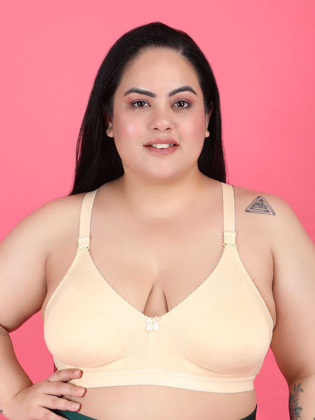 

Klassik Women Non-Wired Full Coverage Bra, Beige