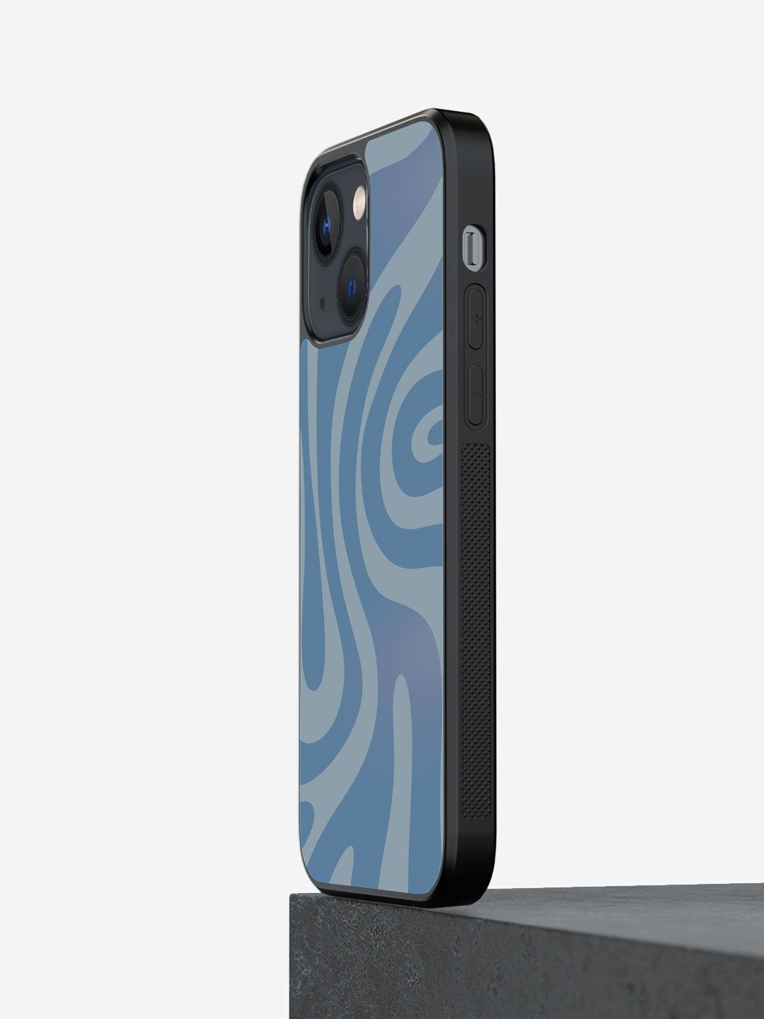 

macmerise Geometric Printed iPhone 13 Mini Back Case Mobile Accessories, Blue