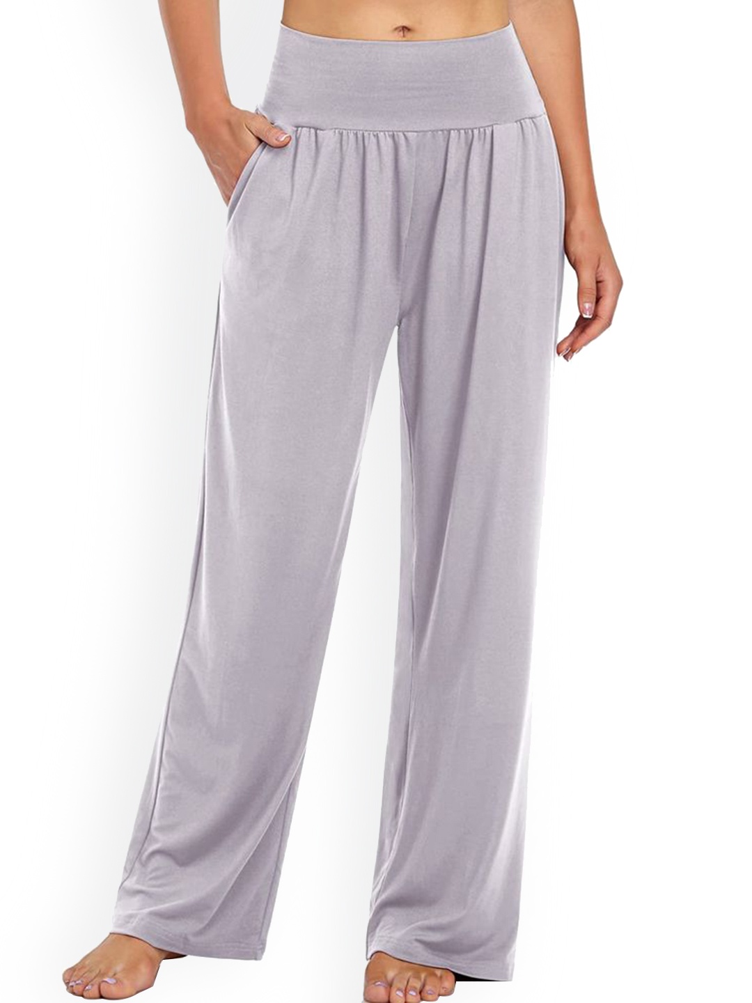 

StyleCast Women High-Rise Pleated Trousers, White