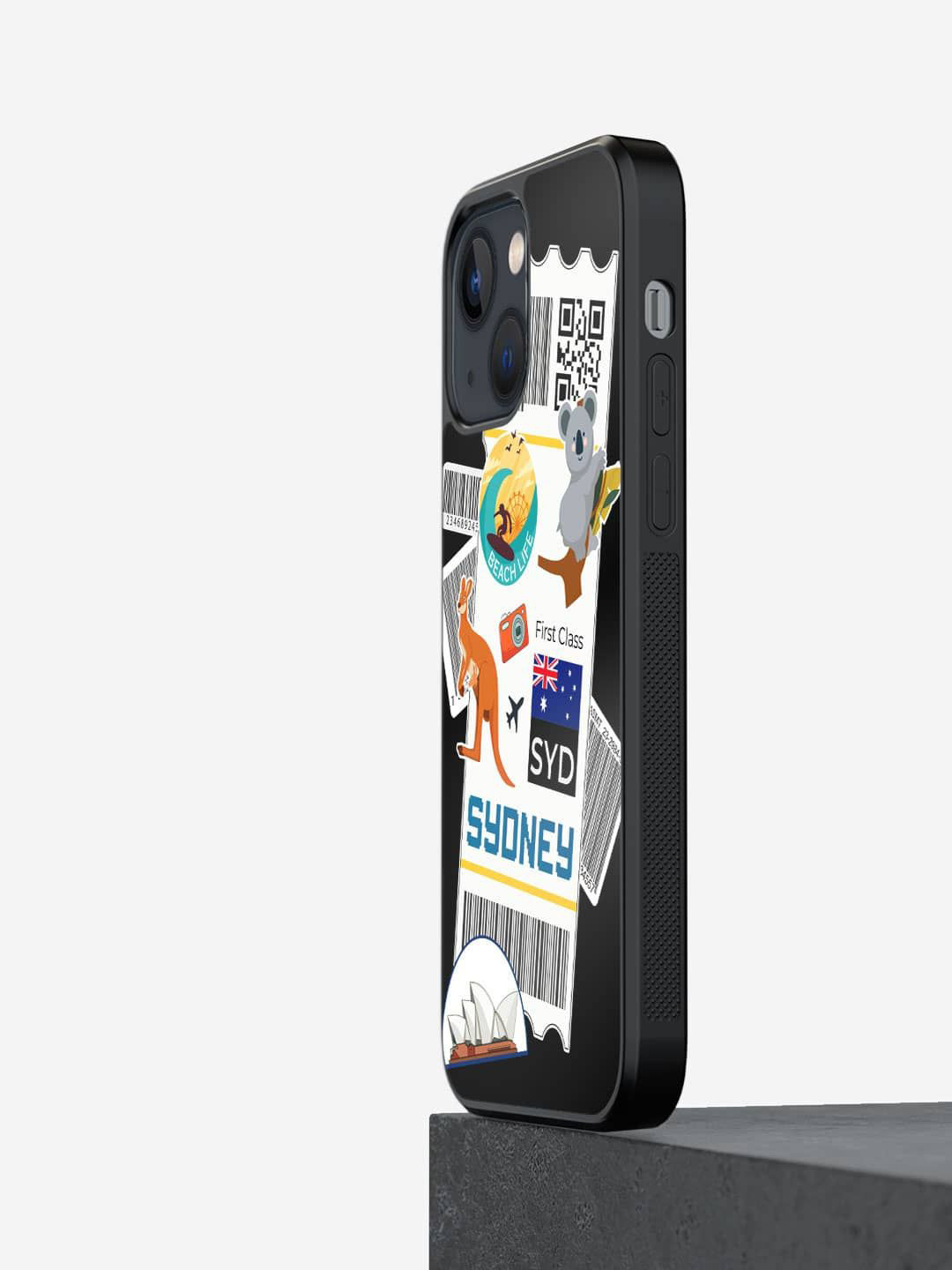

macmerise Quirky Printed iPhone 13 Back Case Mobile Accessories, Black