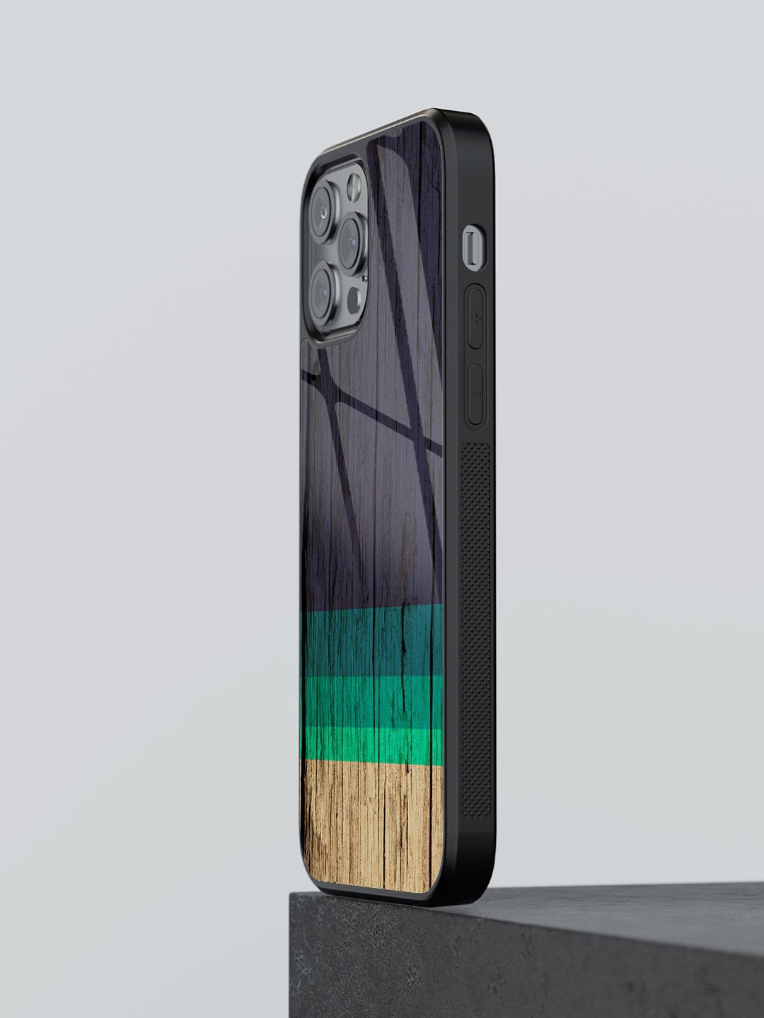 

macmerise Geometric Printed iPhone 13 Pro Back Case Mobile Accessories, Grey