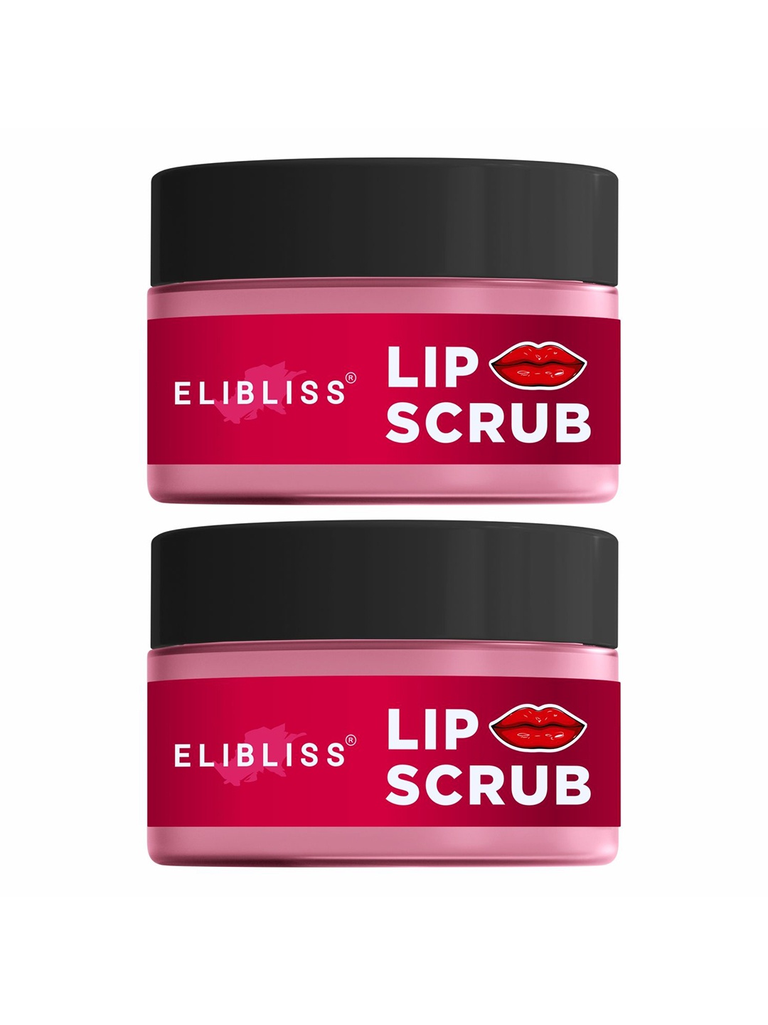 

ELIBLISS Set Of 2 Strawberry Lip Scrub- 10g Each, Pink