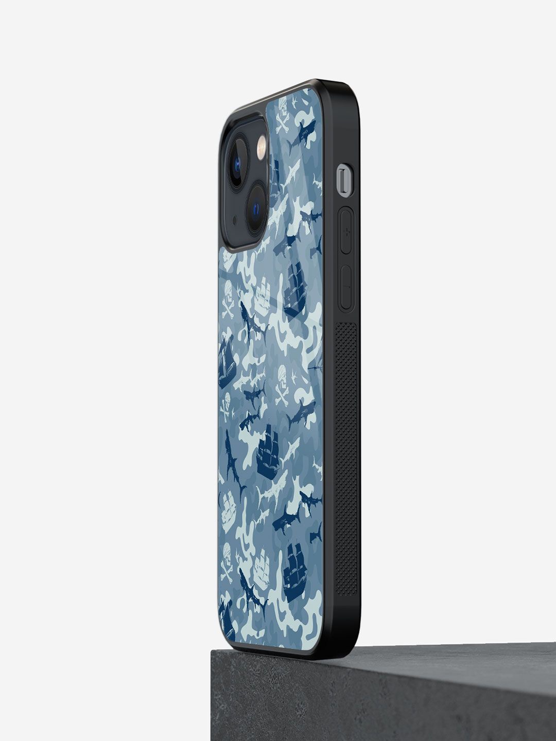 

macmerise Abstract Printed iPhone 13 Back Case Mobile Accessories, Blue