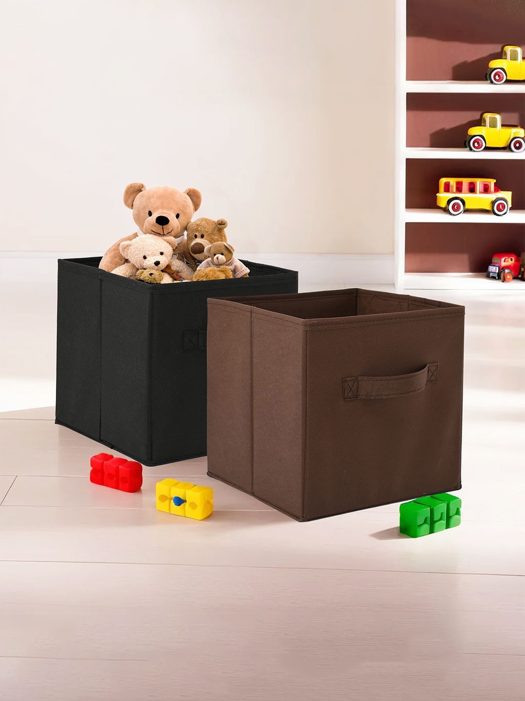 

Kuber Industries Black & Brown 2 Pieces Drawer Organisers