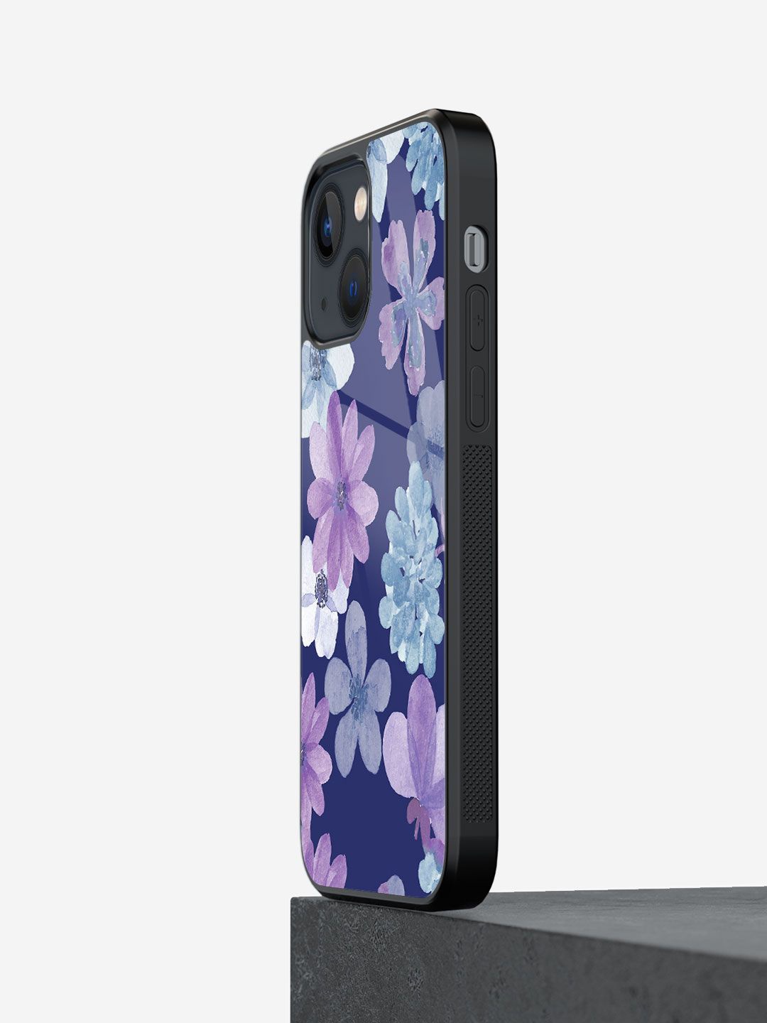 

macmerise Floral Printed iPhone 13 Mini Back Case Mobile Accessories, Blue