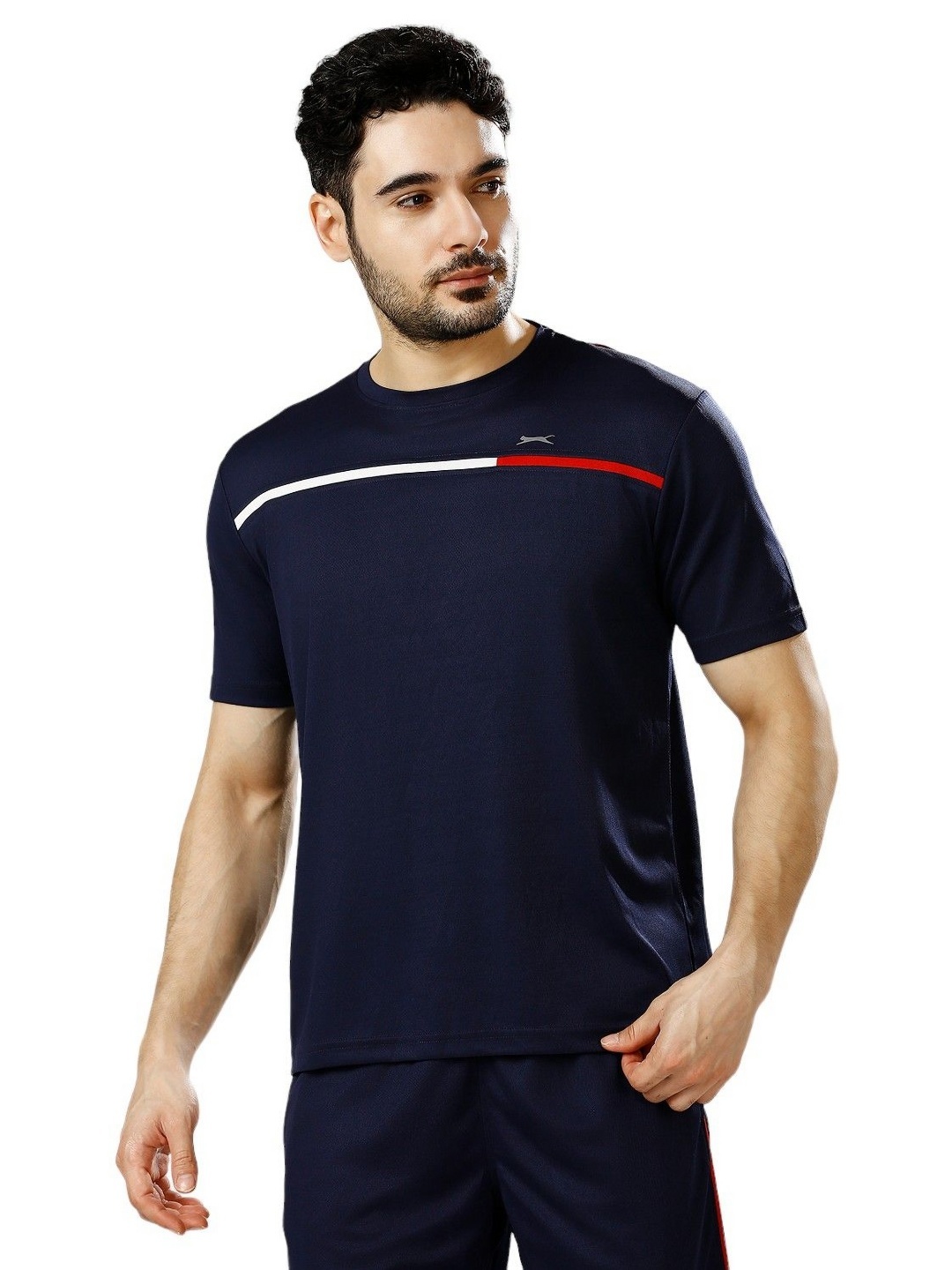 

Black Panther Men Solid Round Neck T-Shirt, Navy blue